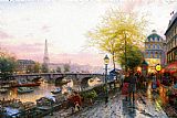 Thomas Kinkade PARIS EIFFEL TOWER painting